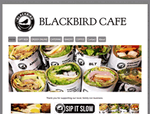 Tablet Screenshot of myblackbirdcafe.com